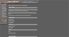 Desktop Screenshot of cibolaupholstery.com